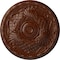 Ekena Millwork Amelia Ceiling Medallion (Fits Canopies up to 4 1/8"), 15 3/4"OD x 5/8"P, Burnished Mahogany Crackle CM16AMBMC - alternate 1